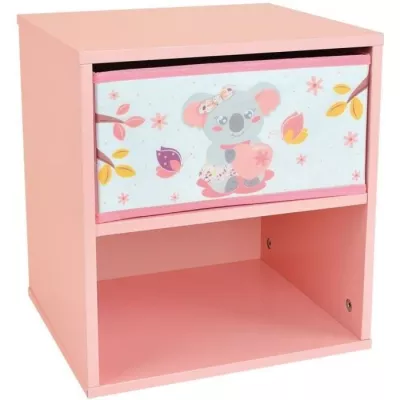 CALLY MIMI KOALA Bedside table with a drawer ± 36 x 33 x 30 cm for ch