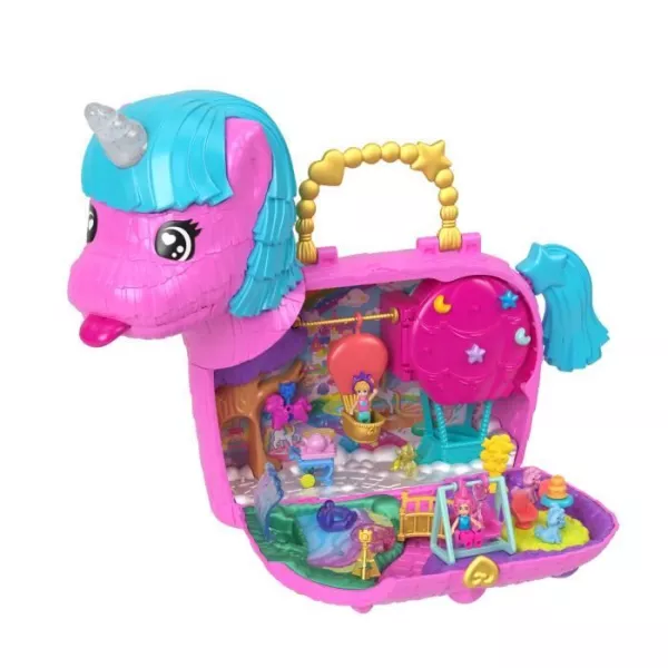 Polly Pocket- unicorns party-Coffret with 2 mini-figures HYD96