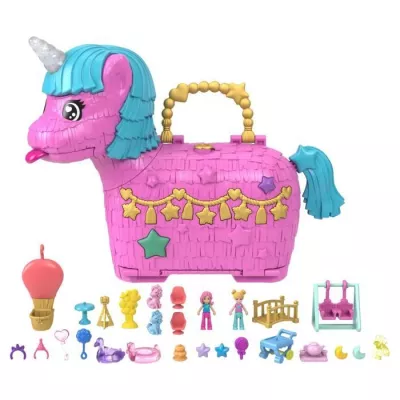 Polly Pocket- unicorns party-Coffret with 2 mini-figures