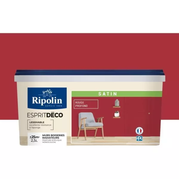 RIPOLIN - ESPRIT DECO RGE PROFOND - SATIN - 2.5L