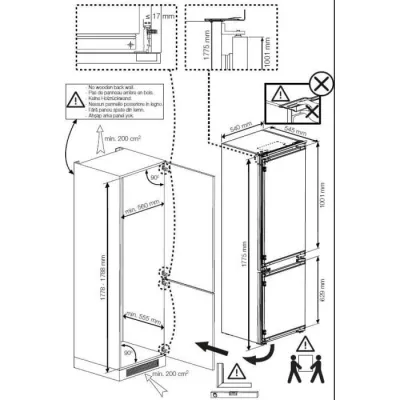 Beko BCSA285K4SNLH refrigerator-freezer Integrated 271 L E White