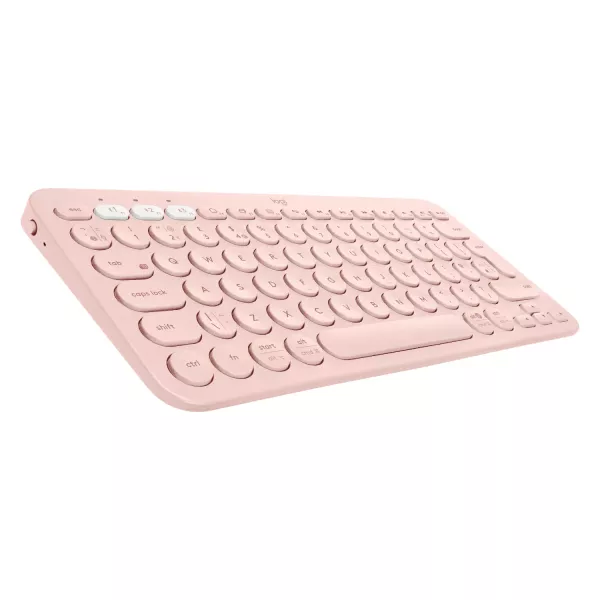 Logitech K380 Multi-Device clavier Universel Bluetooth AZERTY Français Rose