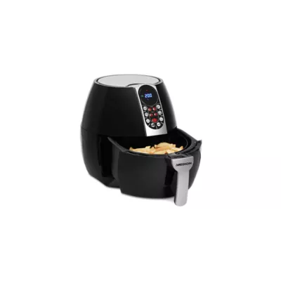 MEDION MD E10 S - Airfryer - 2.8 L - 1500 W - Programmes automatiques - Frire sans huile - Poignée froide au toucher - Noir