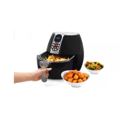 MEDION MD E10 S - Airfryer - 2.8 L - 1500 W - Programmes automatiques - Frire sans huile - Poignée froide au toucher - Noir