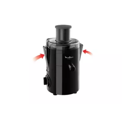 Moulinex JU370810 Centrifugeuse 350 W Noir, Acier inoxydable