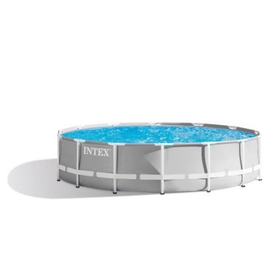 Kit Piscine Ronde INTEX Pris Frame 427x107cm - Livré avec Pompe, Bâche et Échelle