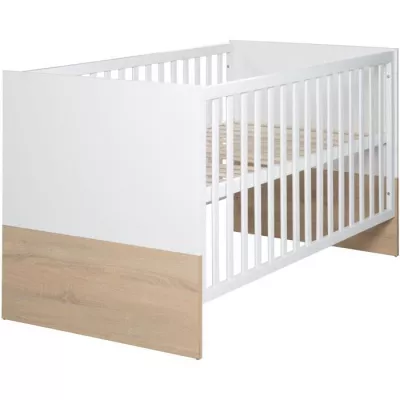 Chambre bébé duo - Lit évolutif 70 x 140 cm + Commode a langer avec