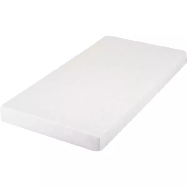 Matelas bébé droit - DOMIVA - Polybambou - Déhoussable, lavable - Blanc