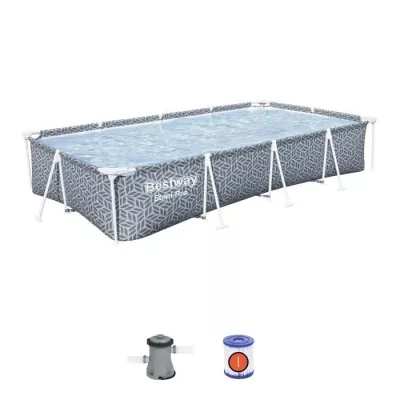 Piscine hors sol BESTWAY Steel Pro™ 366x201x66cm - Kit complet