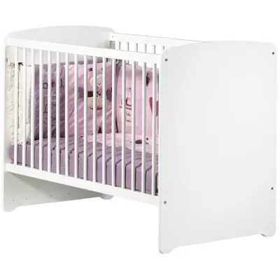 Chambre bébé trio Basic coeur: lit 120x60, commode a langer et armoi