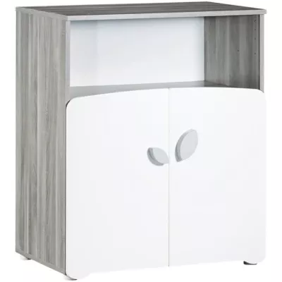 Chambre bébé trio Leaf: lit 120x60, commode a langer et armoire - Ba