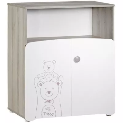 Teddy baby room: 120x60 bed, changing dresser - Babyprice - B