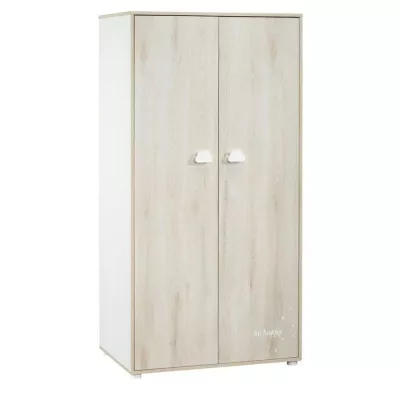 Baby wardrobe Smile - Hetre - 2 doors - 168x85x57cm - Babyprice