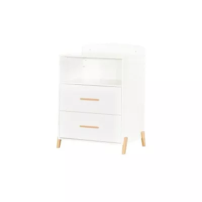 Lit Combiné - 120x60cm - Evolutif en 90x190cm - Babyprice Joy Naturel