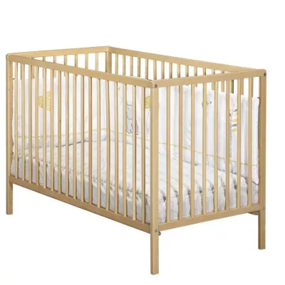 Baby cot - 120 x 60 cm - Babyprice First - All bars - Wood n