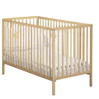 Baby cot - 120 x 60 cm - Babyprice First - All bars - Wood n