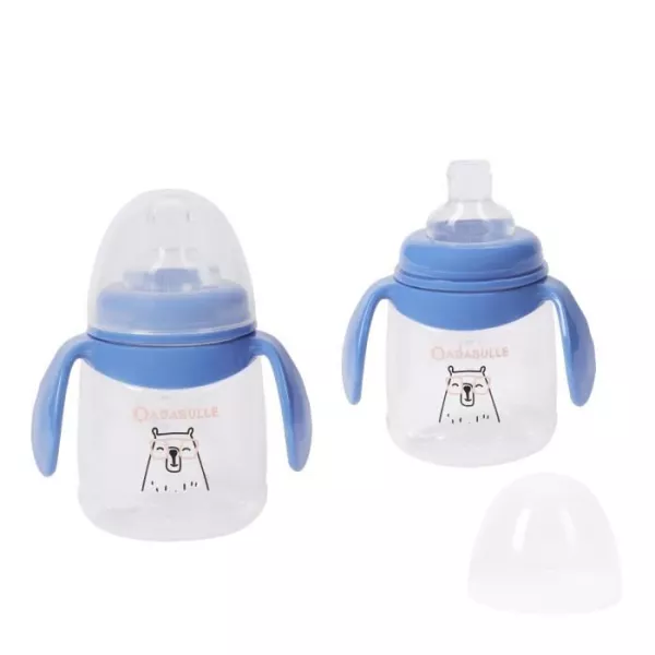 Badabulle Lot de 2 tasses anti-fuite avec anses ergonomiques, 180ml