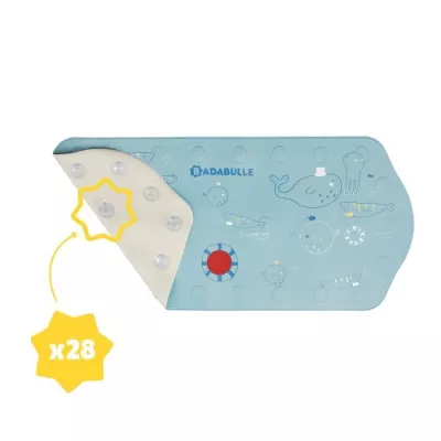 Badabulle Tapis de bain XXL antidérapant avec témoin de température