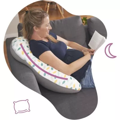 Badabulle Coussin de maternité Évolutif - 2 en 1 - Coussin d'Allaite