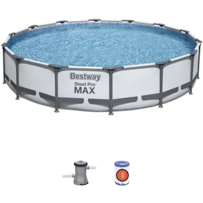 Kit Piscine Tubulaire BESTWAY Steel Pro Max™ 427x84 cm - Ronde