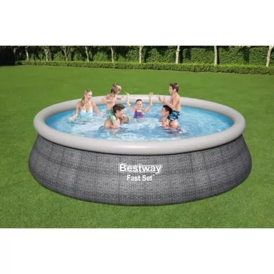 Piscine autoportante BESTWAY ronde 457x107 cm avec pompe - Facile à installer