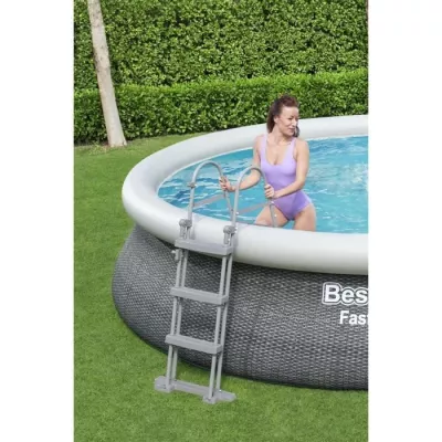 Piscine autoportante BESTWAY ronde 457x107 cm avec pompe - Facile à installer