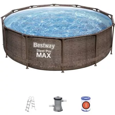 Top-notch Pool Kit: BESTWAY Steel Pro MaxTM 366x100cm - Round