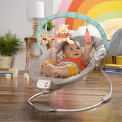 DISNEY BABY Transat Winnie l'Ourson, Cale tete ergonomique amovible, V