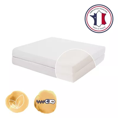 Matelas Bébé Pliant 2 Parties 60x120x7cm Essentiel Fabriqué En Fran