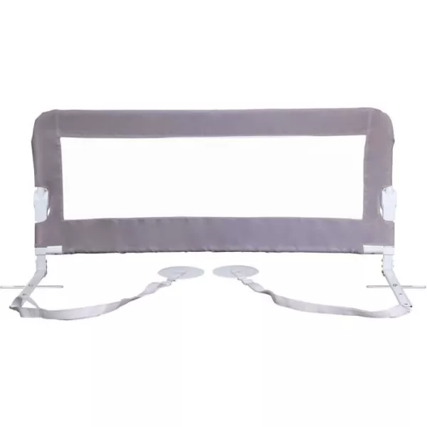 Barriere de lit Dreambaby Nicole - lits encastrés et aux lits plats- Mesurant 150 cm de large et 50 cm de haut - Gris