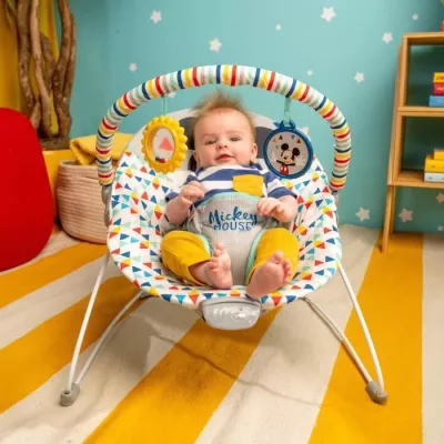 DISNEY BABY Transat Mickey Triangles Multicolores, Vibrations, 2 Jouet