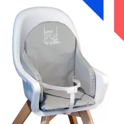 LOOPING Coussin Chaise Haute Bébé | PVC Imperméable, Sangles, Fabri