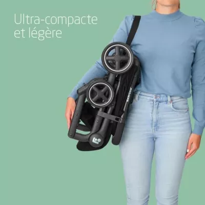 MAXI-COSI Poussette canne ultra compacte Lara 2, 0-4 ans, 0-22 kg, pli