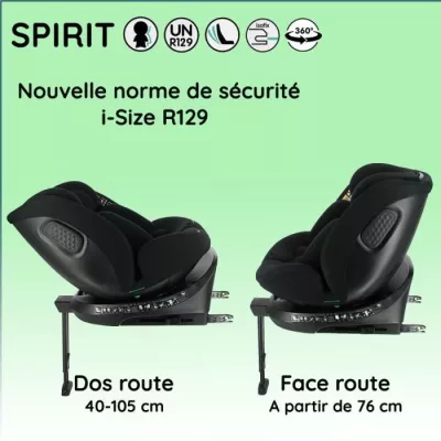 NANIA Siege auto isofix SPIRIT, Groupe 0/1/2/3, de 0 a 10 ans, 0-36 kg