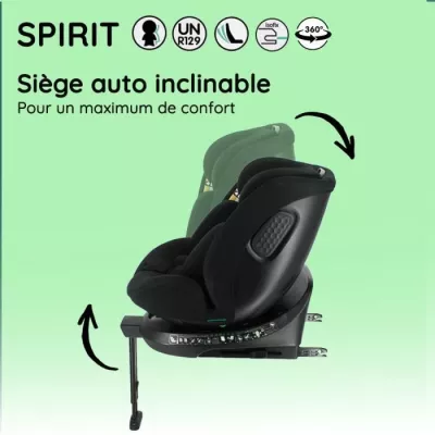 NANIA Siege auto isofix SPIRIT, Groupe 0/1/2/3, de 0 a 10 ans, 0-36 kg