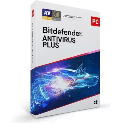 Bitdefender Antivirus Plus 2022 - Protection totale pour 3 PC pendant 2 ans