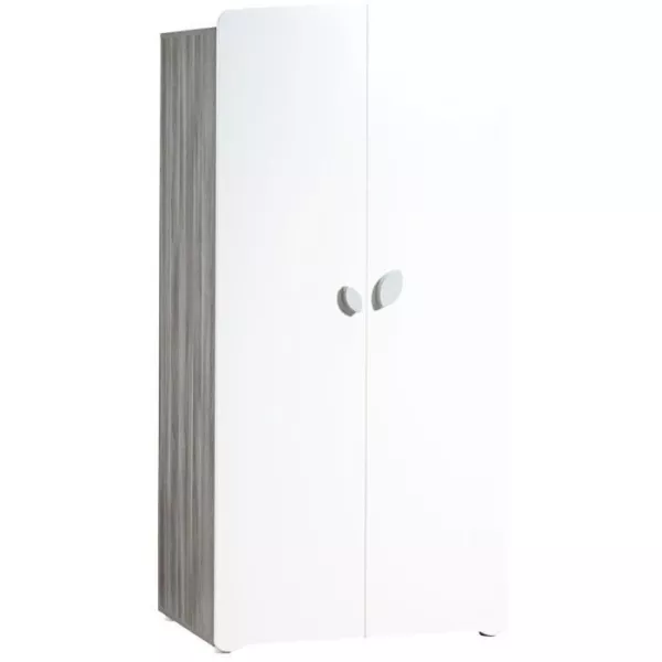 Leaf Baby Cabinet - MDF - White - 2 doors - 86 x 175 x 56 cm - BABY PRICE