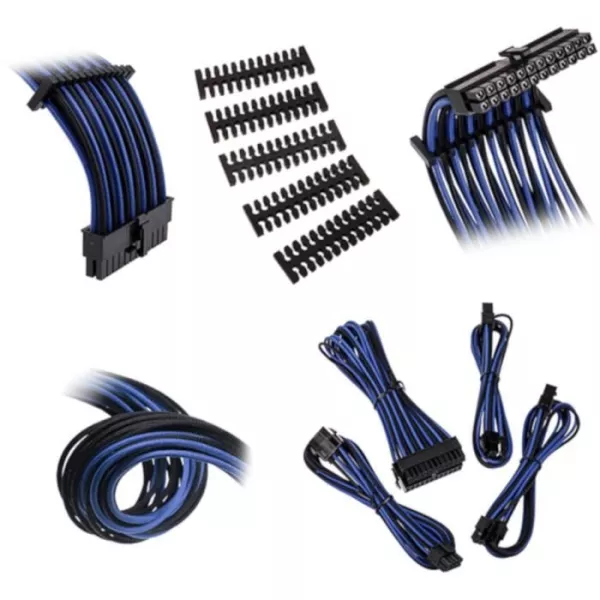 Internal cable power extension - BITFENIX - Content: 1x 24pins - 1x 8pins CPU - 3x (6+2)pins VGA + 5 combs - BFX-ALC-EXTKB-RP