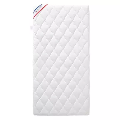 Matelas Bébé Climatisé - 60x120x10 cm - Reversible - Déhoussable -