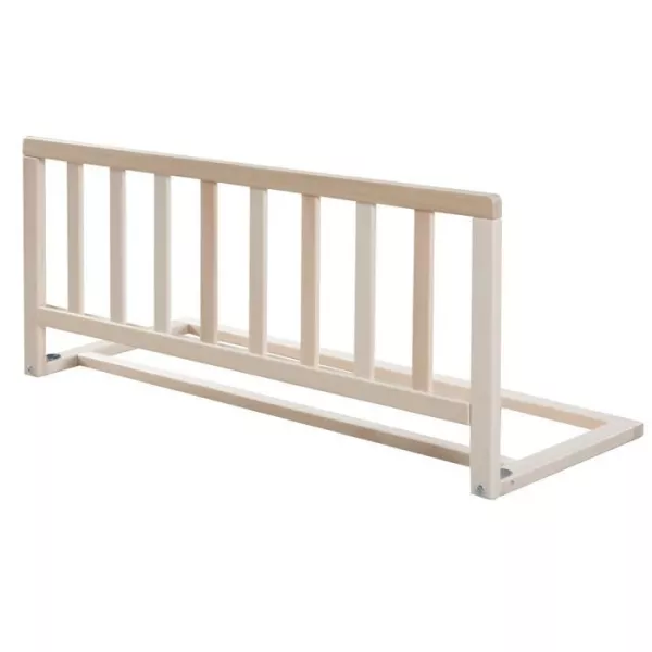 ROBA Bed Barrier 90 cm - Safe Fall Protection for Babies and Children - from 18 Months to 5 Years - Easy Assembly - Wood Na