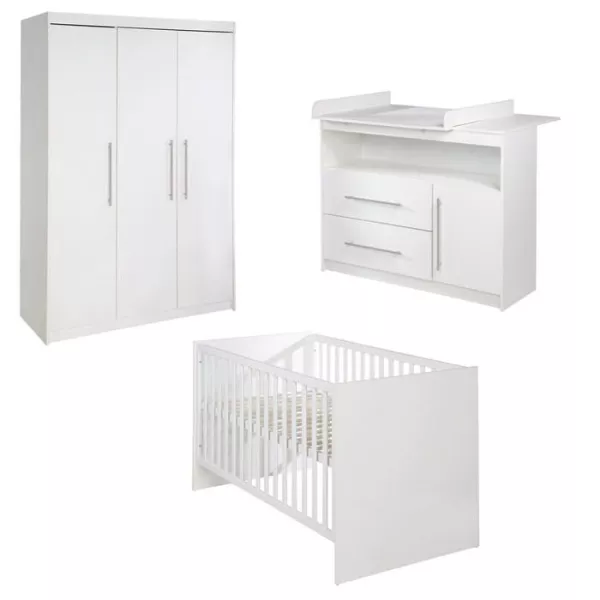 ROBA Chambre Bébé Complete Maren - Lit 70x140 + Commode a Langer + Armoire (I)