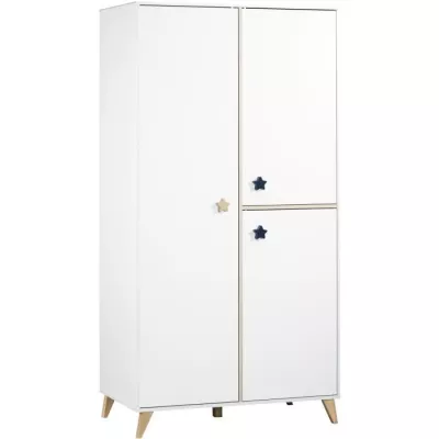 Chambre bébé trio OSLO - Lit 120x60 + Commode a langer 2 tiroirs ét