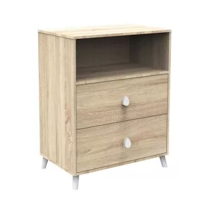 Chambre bébé trio MONTANA - Lit 120x60 + Commode a langer 2 tiroirs