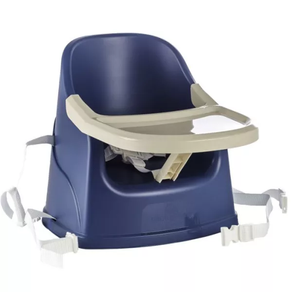 THERMOBABY - Rehausseur De Chaise YOUPLA - De 6 Mois a 3 ans - Tablette Amovible - Léger - Compact - Bleu Océan -Fabriqué en