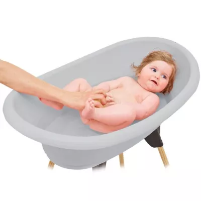 THERMOBABY Pack baignoire VASCO 7 En 1 Gris Charme - Fabriqué en Fran