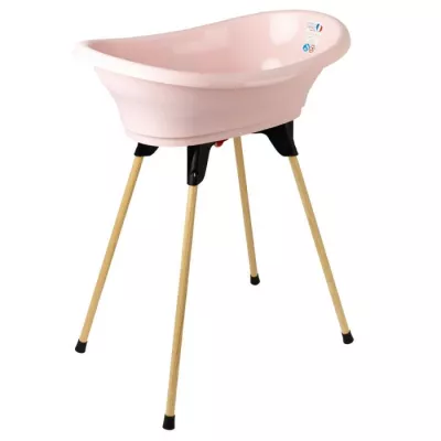 Pack baignoire THERMOBABY VASCO 5 en 1 Rose poudre - Fabriqué en Fran