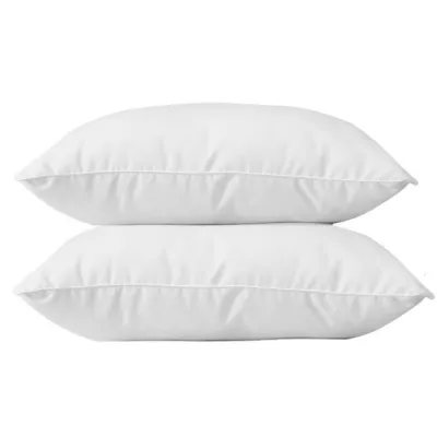 Ensemble de 2 Oreillers en coton BLANREVE 60x60 cm - Blanc