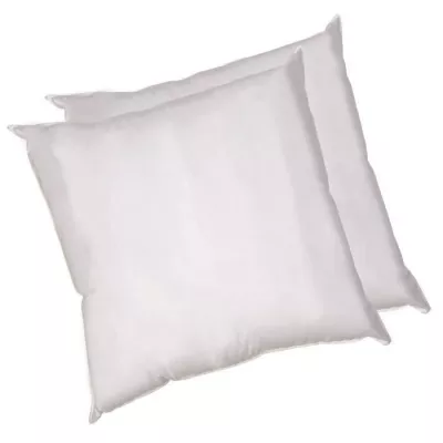 Ensemble de 2 Oreillers en coton BLANREVE 60x60 cm - Blanc