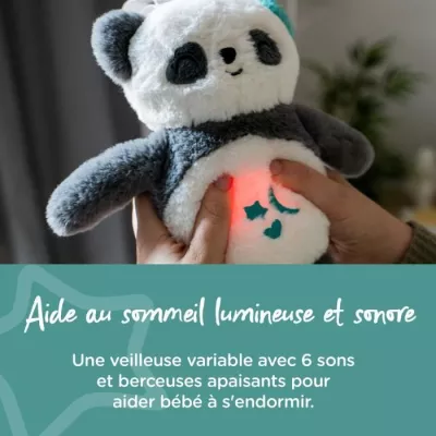 TOMMEE TIPPEE, Peluche veilleuse de luxe avec CrySensor, 6 sons apaisa