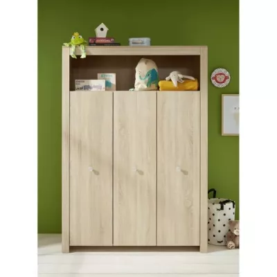 Baby room Trio : Bed 70 x 140 cm + Changing comfort + OLI wardrobe